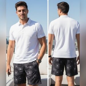 Lululemon Pace Breaker Short 9" Black and Grey Floral Size S